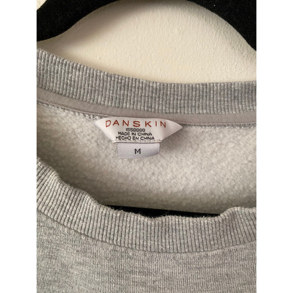 Gray Fleece Lined Danskin Sweater with Front Pouch - Picture 3 of 4